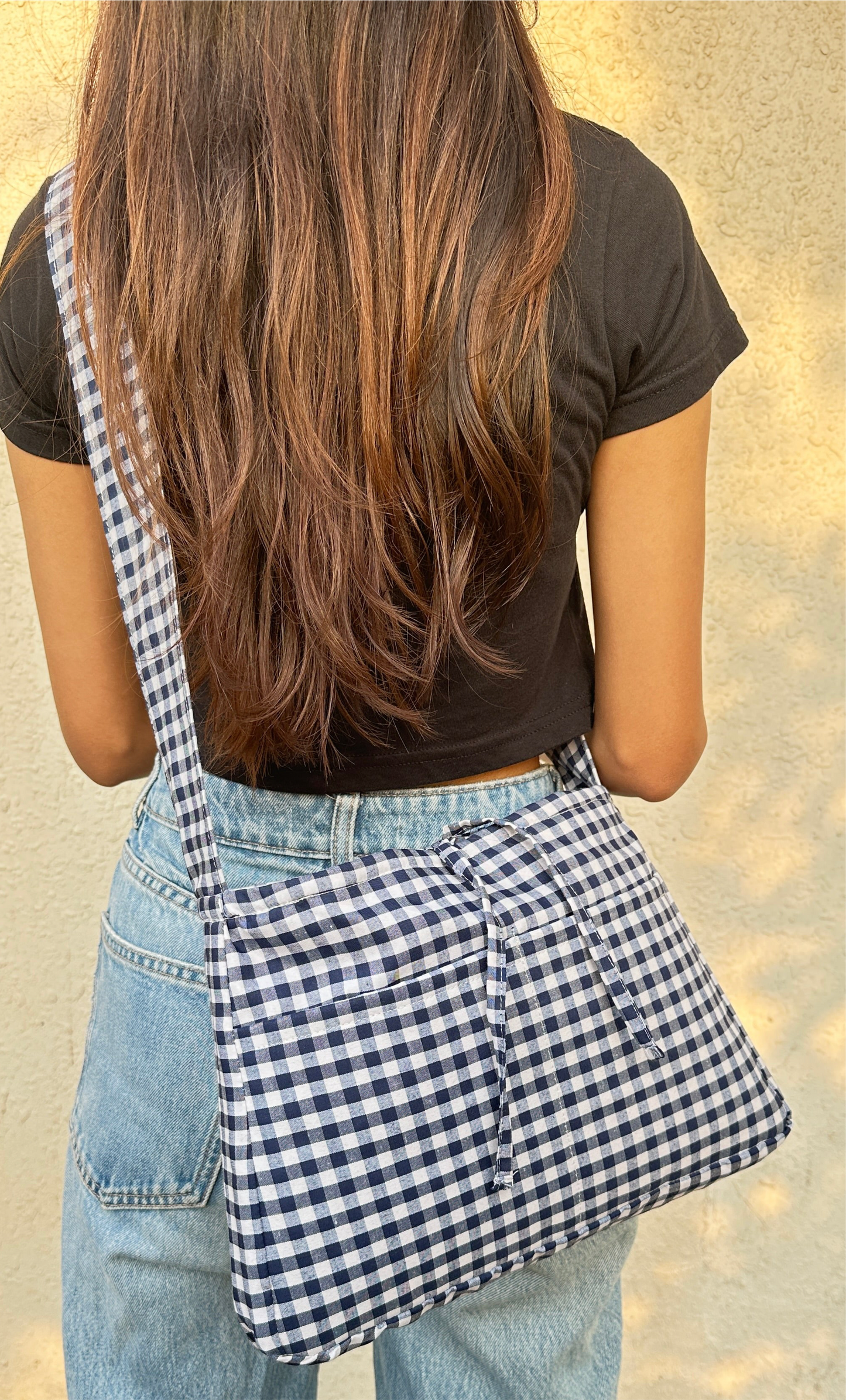 Gingham Crossbody Bag