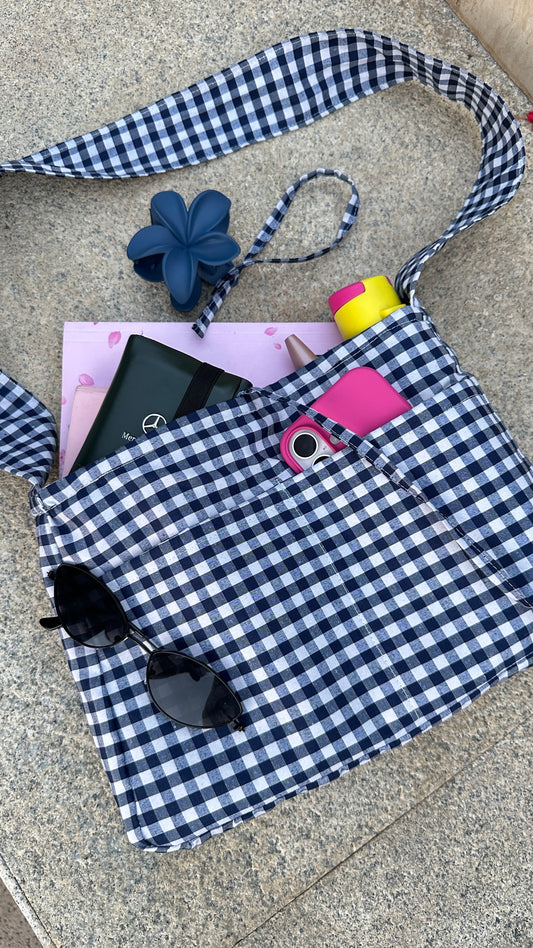 Gingham Crossbody Bag