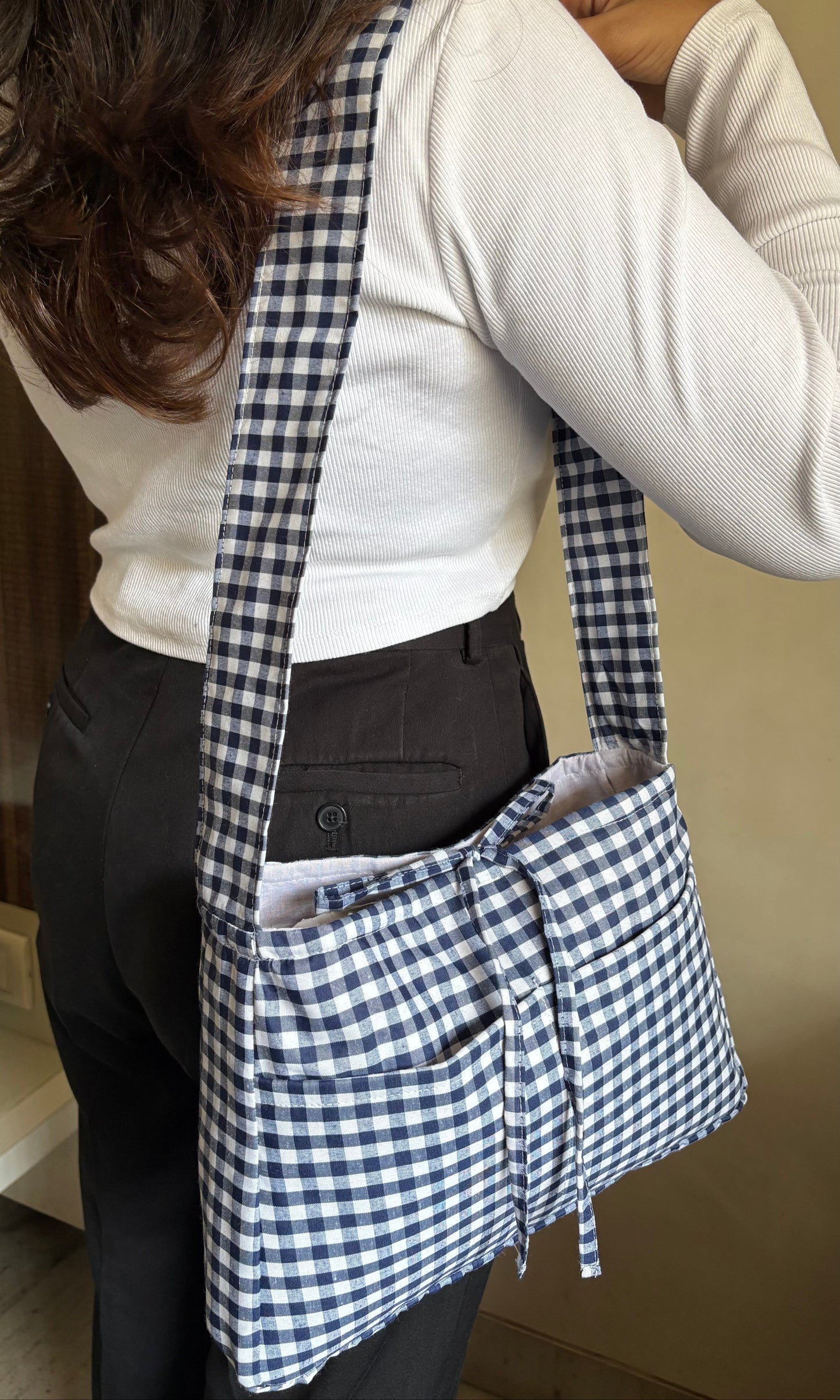 Gingham Crossbody Bag